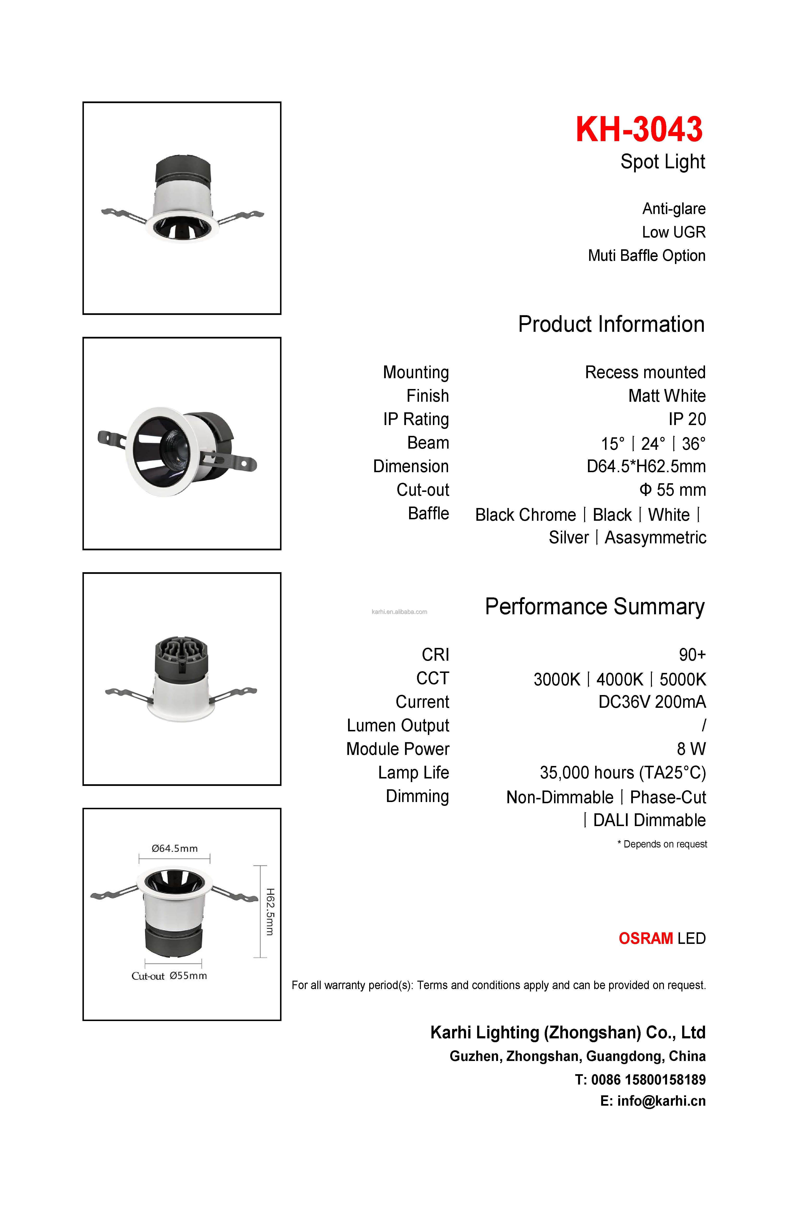 Specification 1