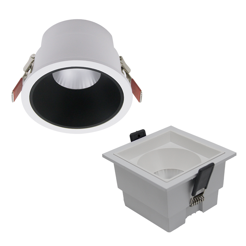 Aluminum Shell Embedded LED Downlights Indoor Commercial Anti-Glare Core Spotlights for Deep Lighting