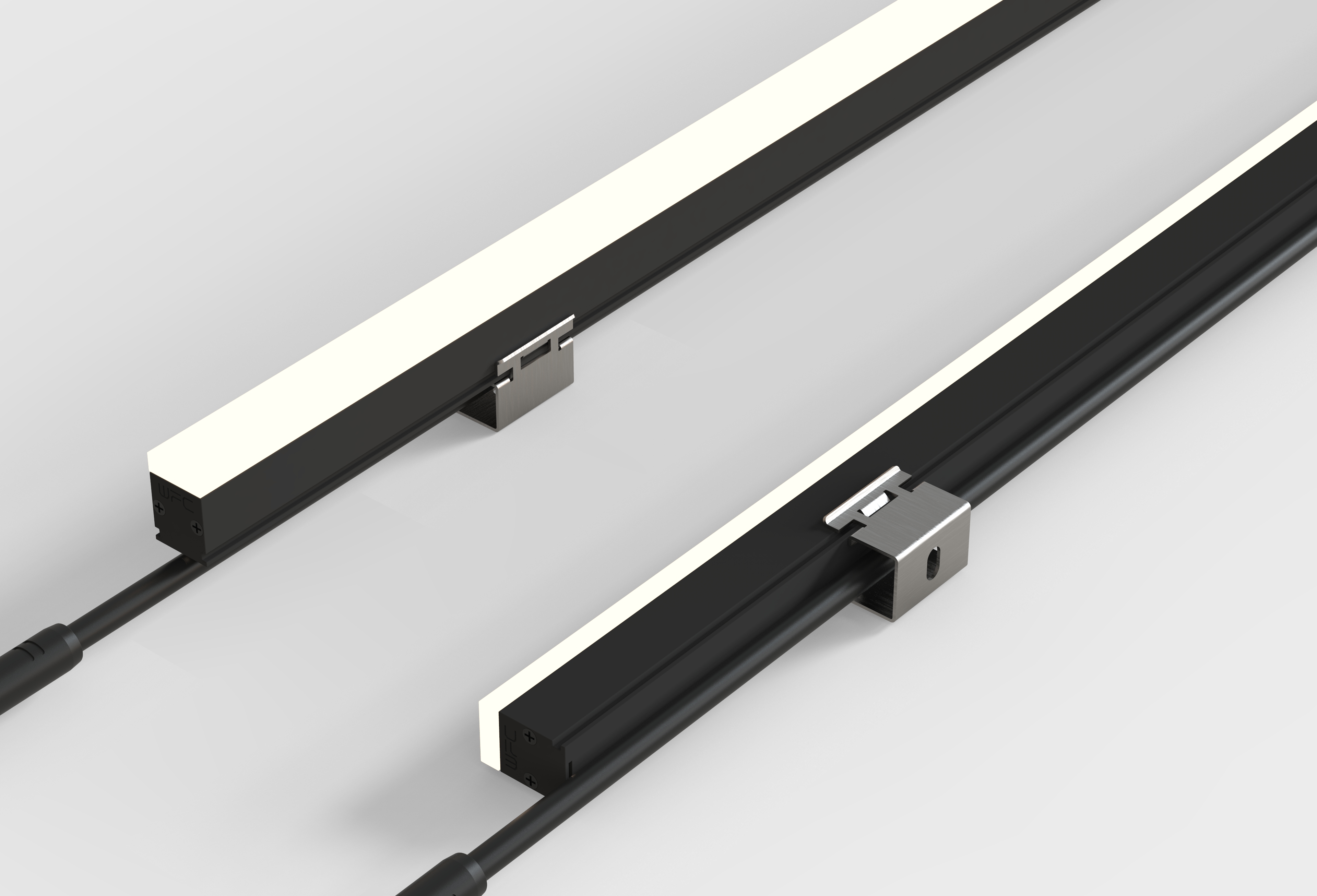 Modular 48V Smart LED Magnetic Track Rail Lighting System 12W/15W Linear Flood Light Ceiling Recessed Outdoor IP65