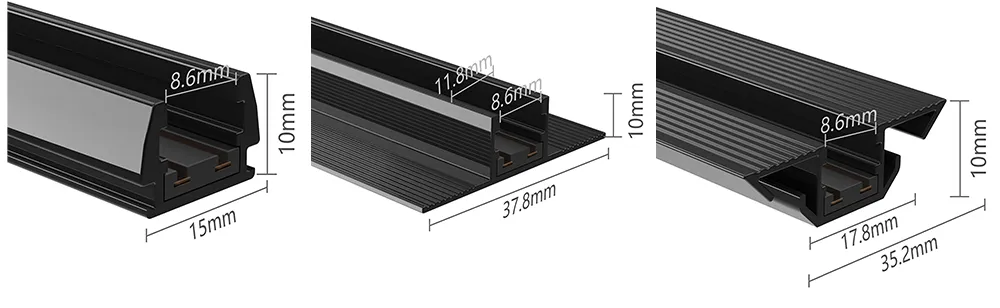 DC24V Ultra Thin 8mm Mini Size Tuya Smart System Lamp Jewellery Cabinet Linear Magnet Spotlight LED Magnetic Track Light