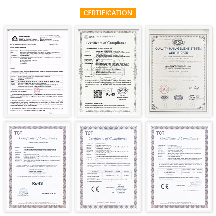 Certifications