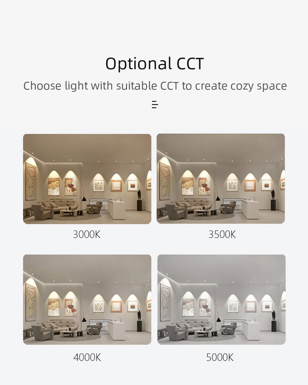 Adjustable Angle Pure Aluminum Spot Light with High CRI