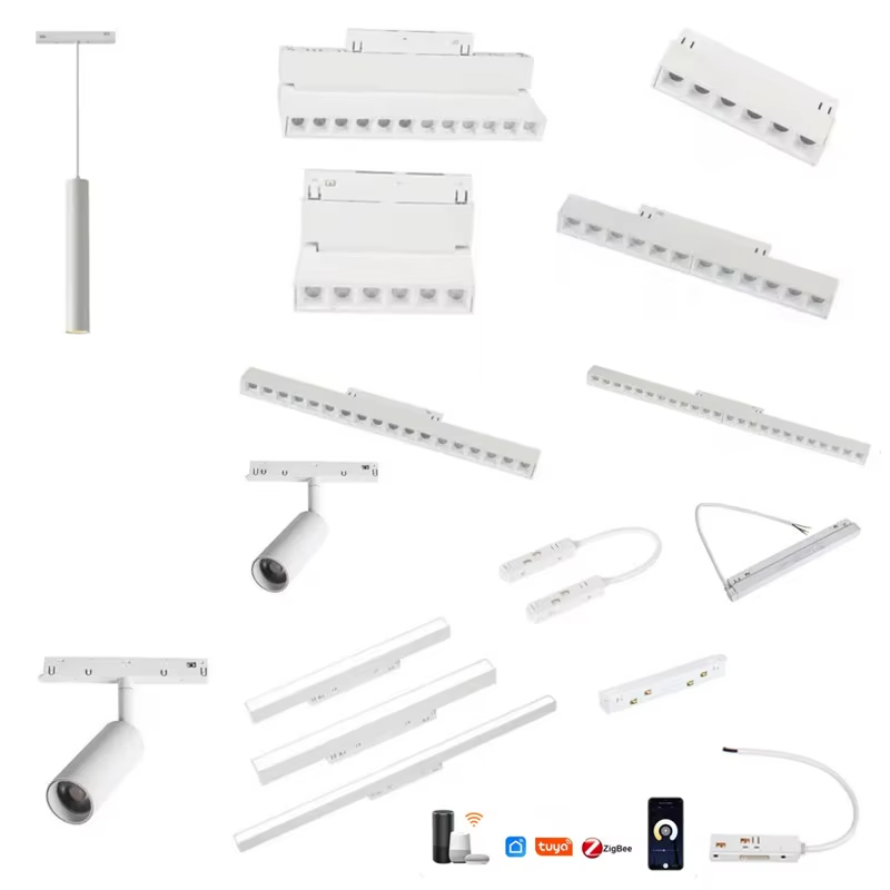 Whole House Smart Magnetic Track Lighting System 48V Low Voltage Color Temperature Adjustable Home Lights