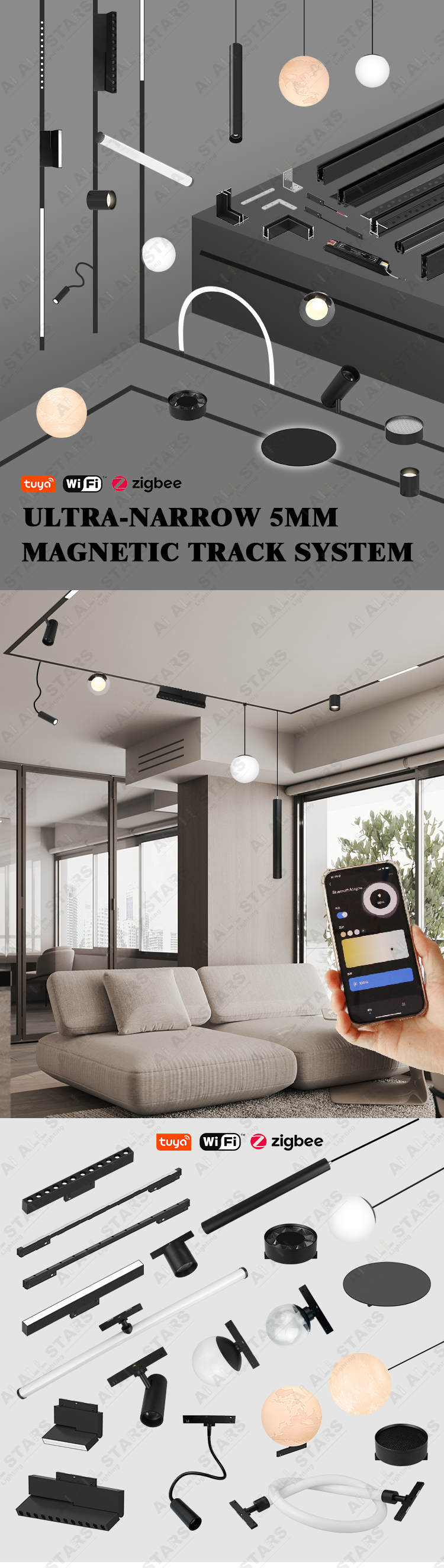 Ultra narrow Track Light Concept