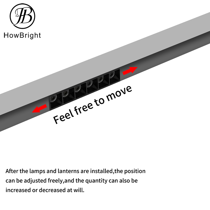 Magnetic LED Track Linear Light Aluminum Spot Light for Home Shop