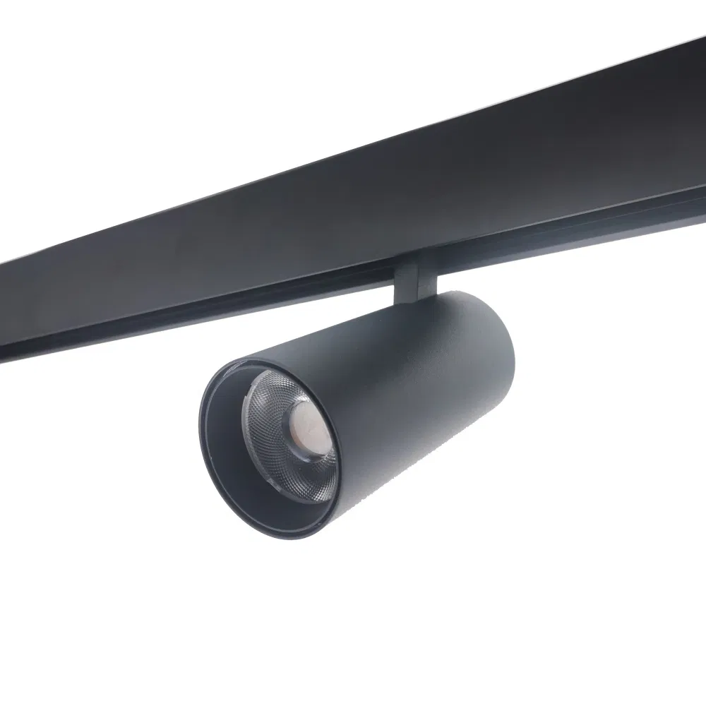 DC48V Magnetic Track Lights System Industrial Aluminum Linear Light Ceiling Recessed Suspended Creative 0.5m 1m LED Magnetic Lights Tracking Rail Lighting