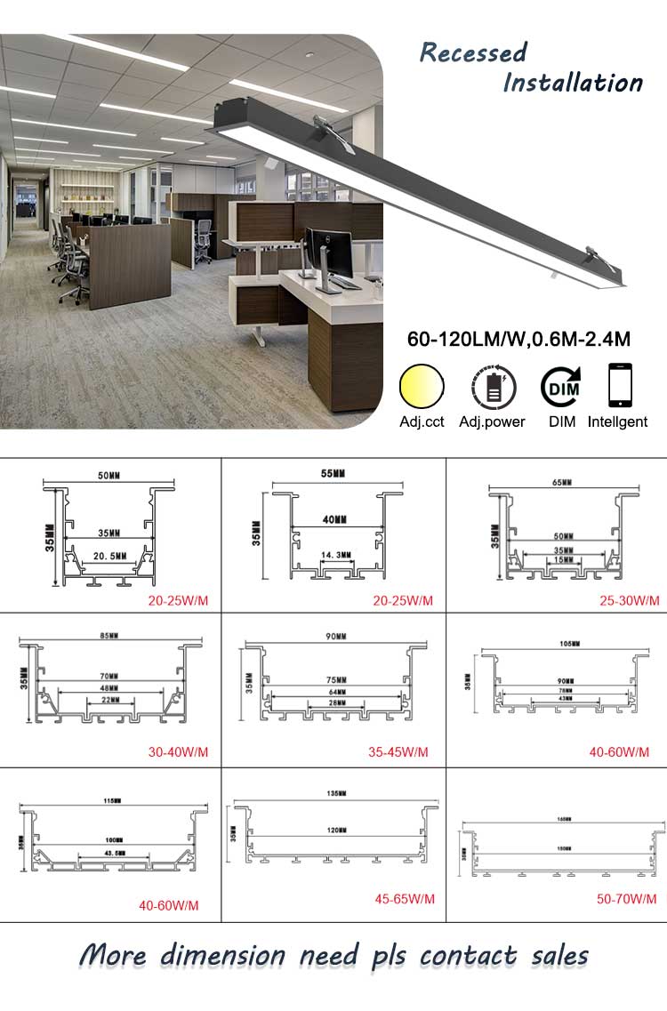 Smart Control Linkable LED Linear Magnetic Light