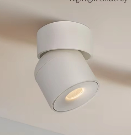 Aluminum High CRI 355 Degree Round Rotation LED Surface Mounted Ceiling Spotlight 7W 15W Spot Light