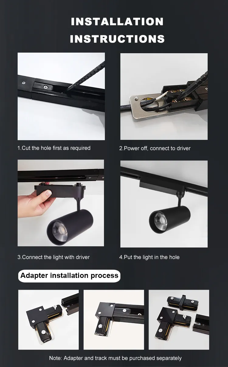 Modern Premium Design High Brightness Adjustable LED Track Spotlight