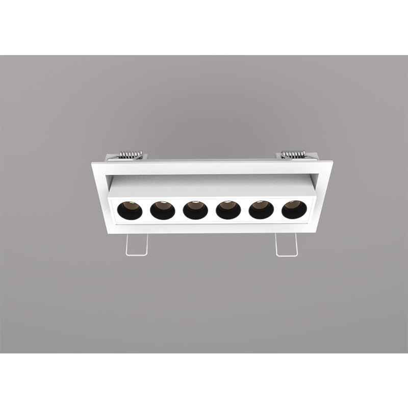 Factory in Stock Rectangle Recessed Anti-glare Spot Lights Wall Washer LED Grille Lighting LED Linear Downlight LED Spotlight