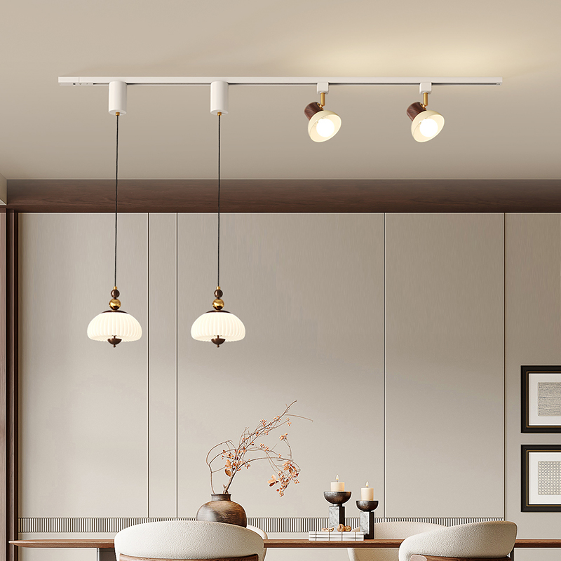 New Chinese Style Design and Decoration LED Light Magnetic System Track Light Linear Rail Pendant Light (ZY-D022)