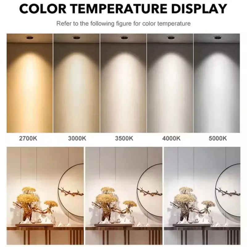 Adjustable GU10 MR16 7W Aluminum Ceiling LED SMD Track Spotlights
