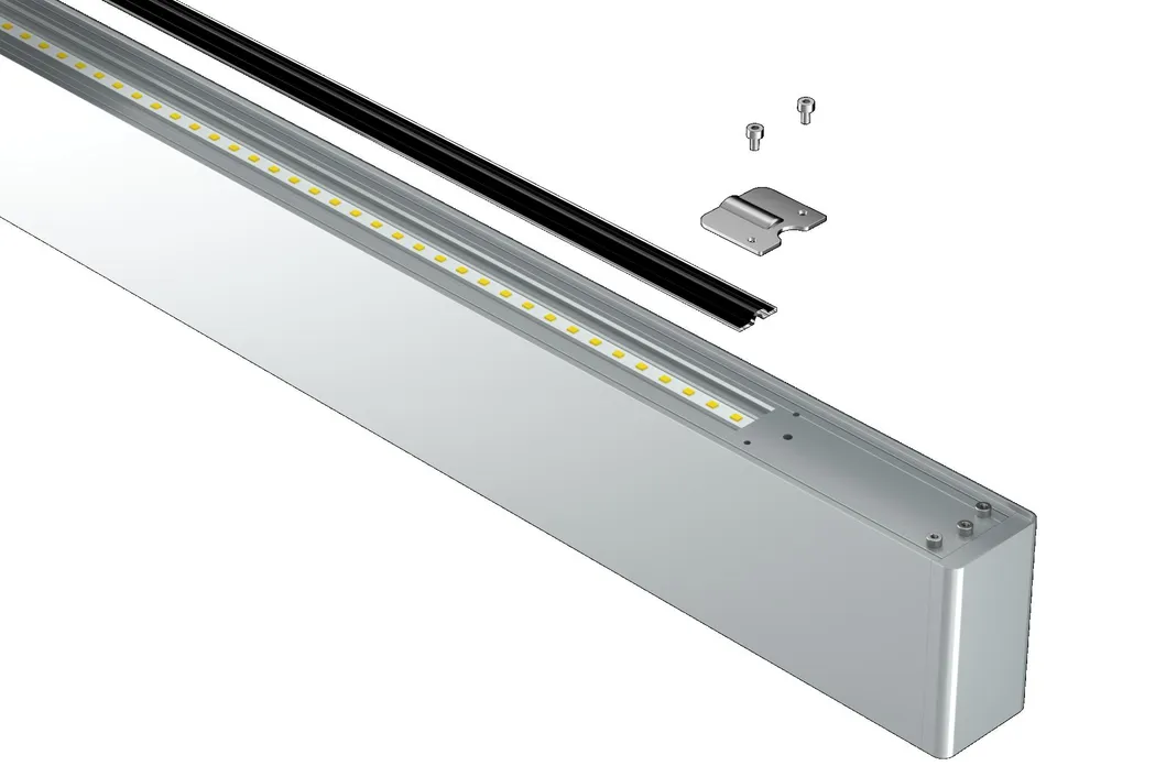 Commercial Suspension Aluminum Profile LED Office Transparency Pendant Linear Light