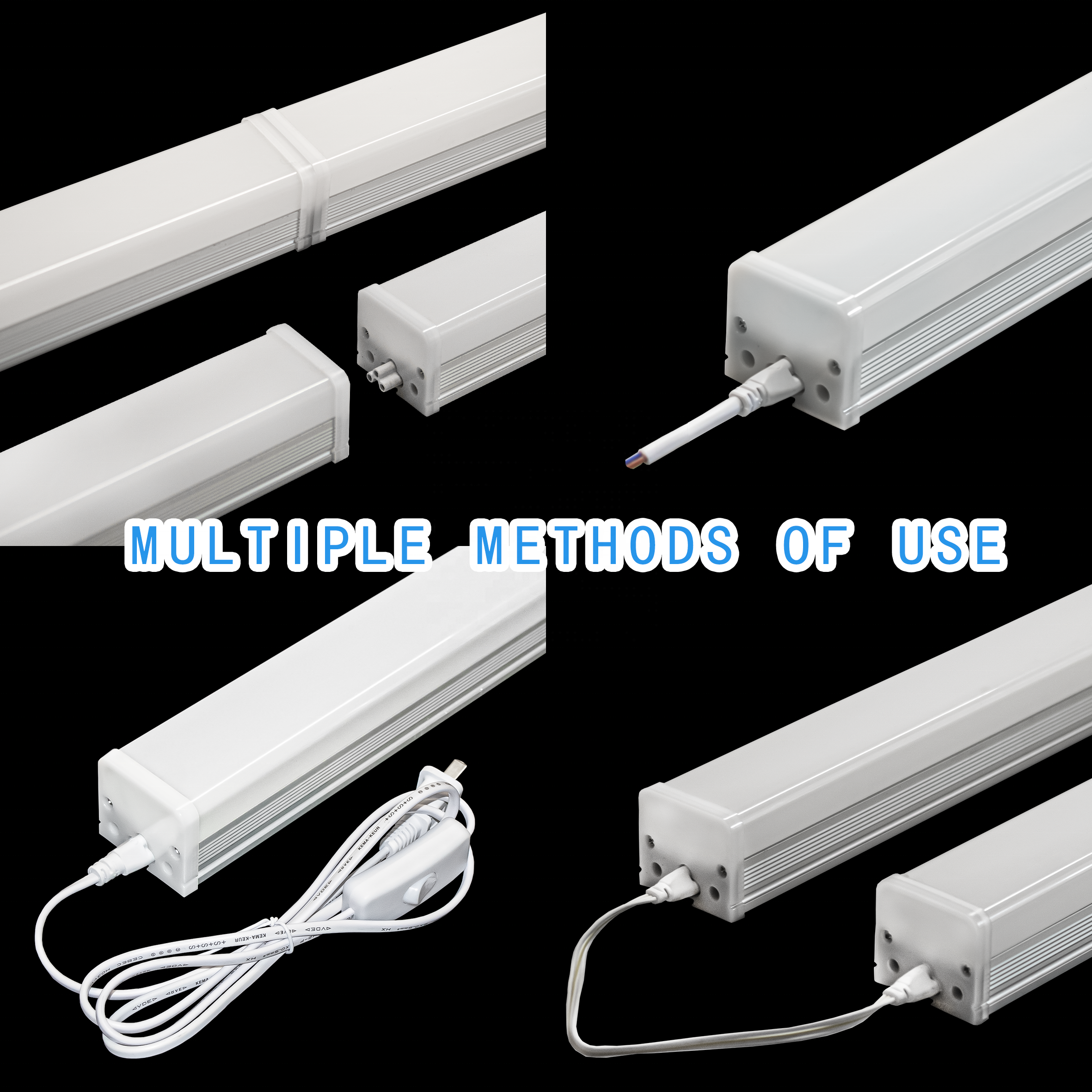 High Quality Modern Linear Lighting 600/1200/1500mm Hanging Aluminum Profiles LED Batten Light