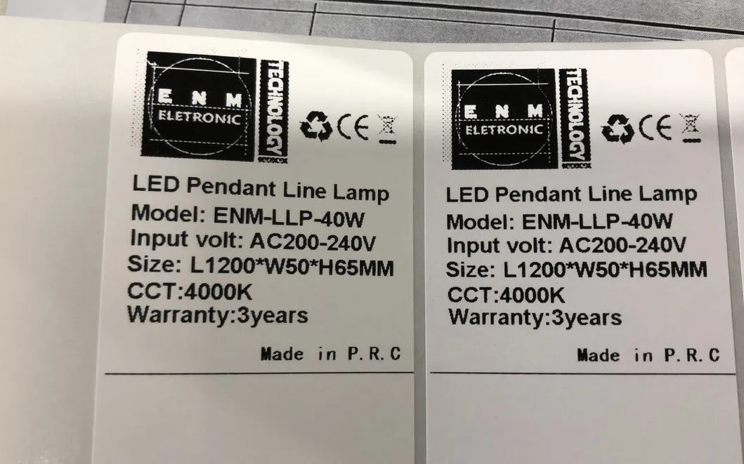 20W-80W LED Linear Pendant Light Modern Hanging Design for Home Office Warehouse Commercial Indoor Lighting