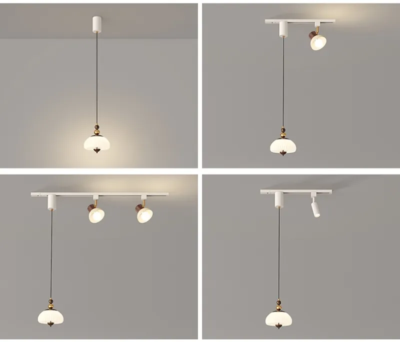 New Chinese Style Design and Decoration LED Light Magnetic System Track Light Linear Rail Pendant Light (ZY-D022)