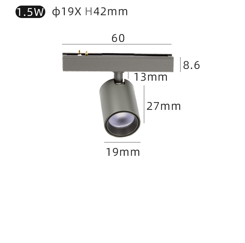 RV Campervan Interior Adjustable Spotlight 24V Track Linear Light Mini Track Lighting System Cabinet Track Lighting Low Voltage Track Light