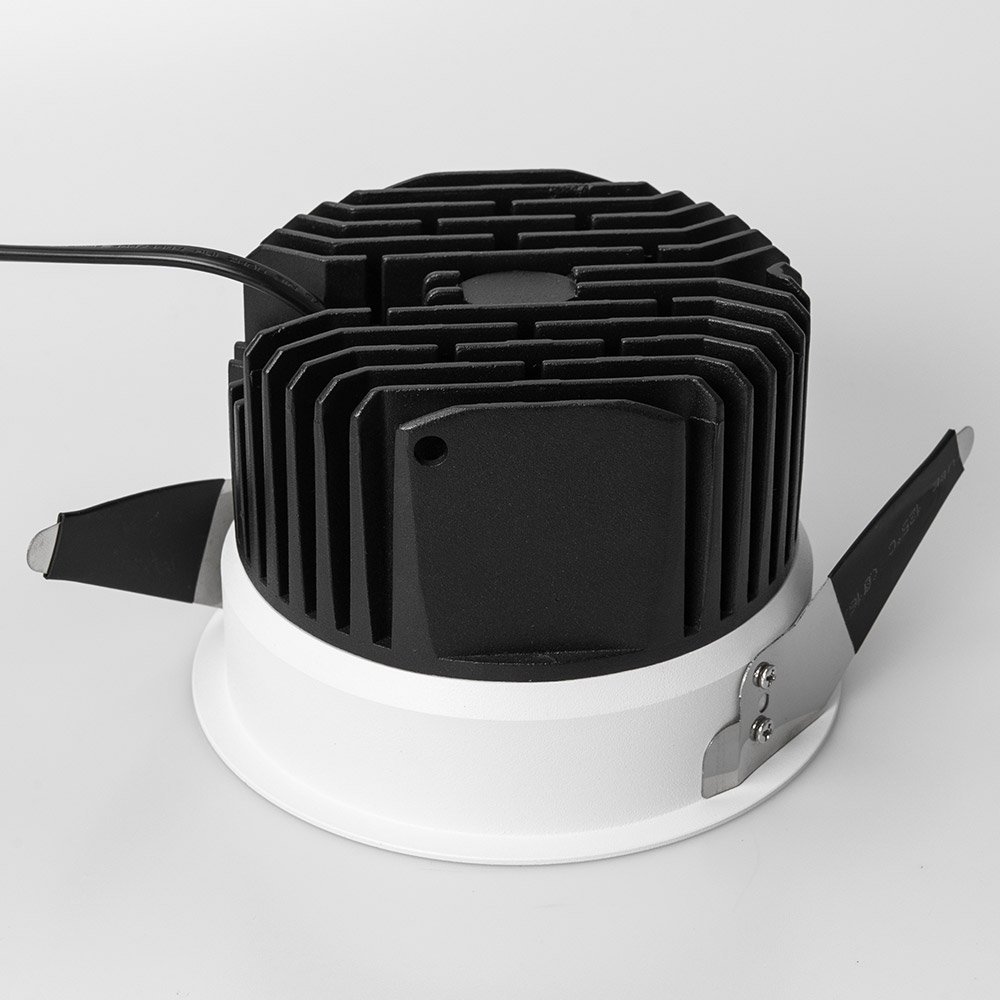 15W Modern Stylish Aluminum IP54 Deep Anti-glare Arc Recessed LED Down Light with Honeycomb