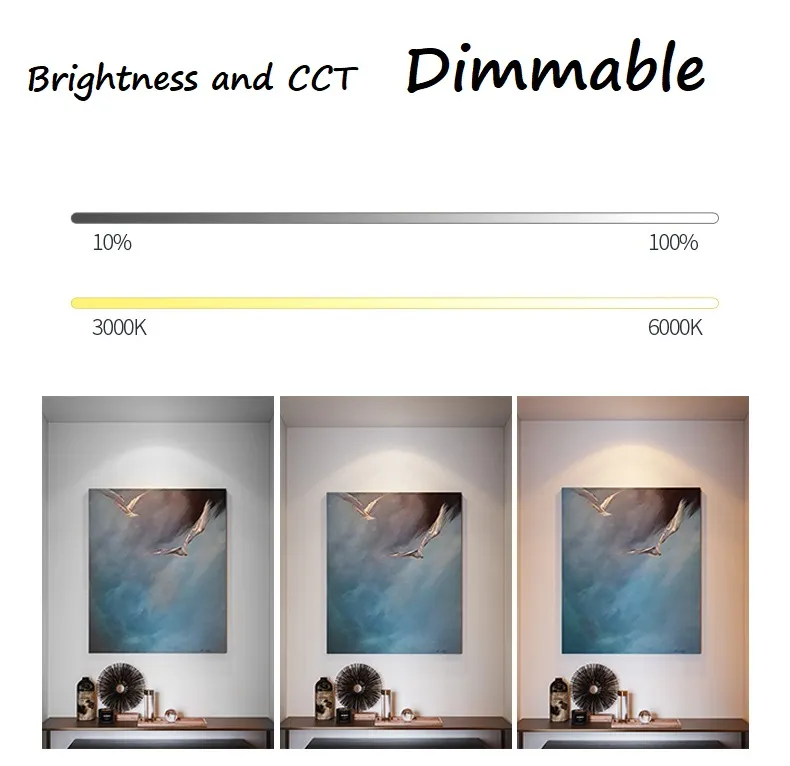 GU10 Bulbs Dimmable Trimless Color Change House Smart Recessed Down Lights for Home