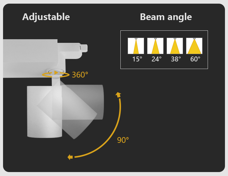 LED track spotlight view 7