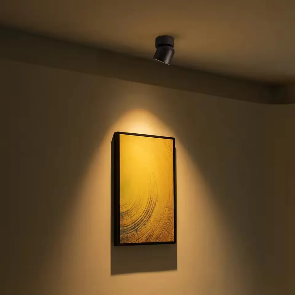 Aluminum High CRI 355 Degree Round Rotation LED Surface Mounted Ceiling Spotlight 7W 15W Spot Light