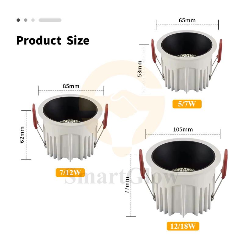 Recessed Honeycomb Led Lights Downlight Fixture Ceiling Indoor LED Light Downlight Anti-glare Deep Ceiling Spot Light Downlight