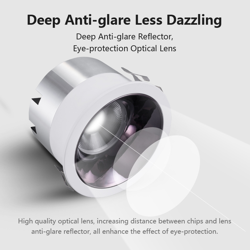 No Main Light Design High CRI High Brightness 8-25W 85-265V 15-50 Degree Beam Angle LED COB Spotlight
