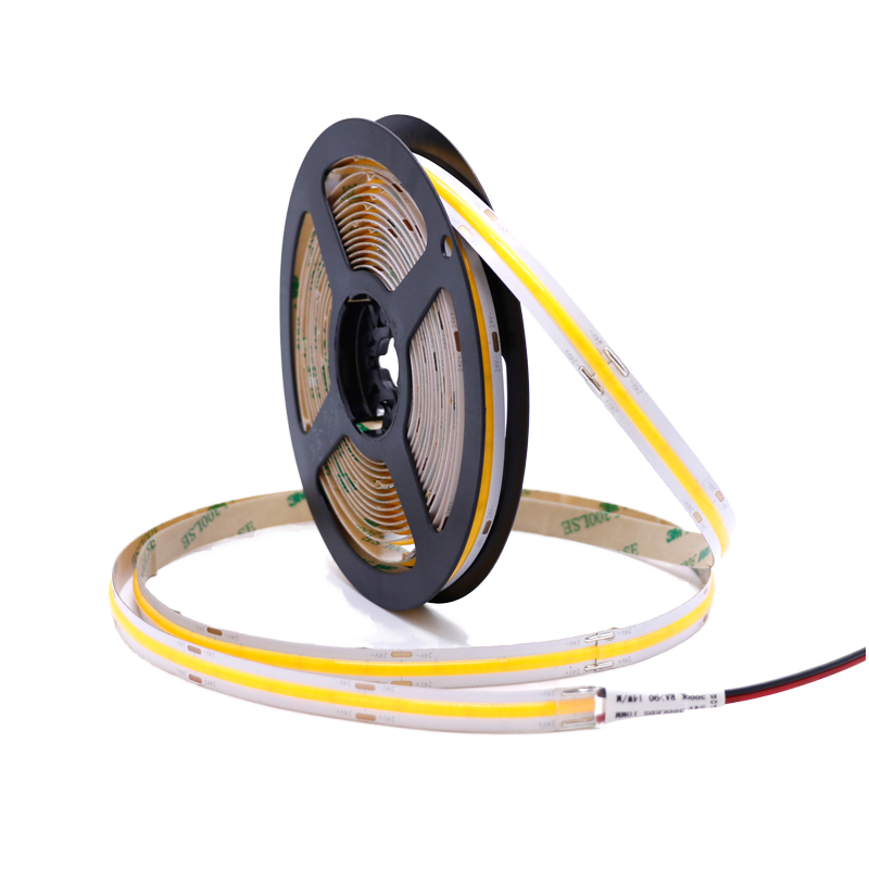 Raymates IP65 Drop Glue Seamless Linear Lighting Strip, 480 LEDs/m COB 8mm , for Architectural, Retail, Cabinet Commercial Light