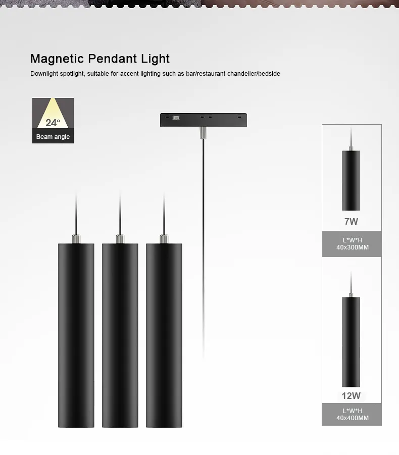 Bright Linear Magnetic Rail Light