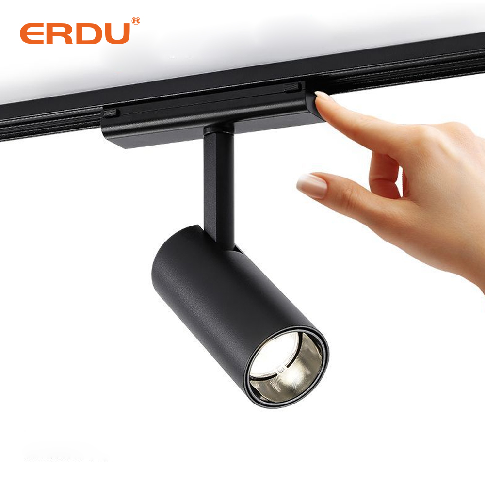 1m 1.5m 2m Smart LED Cob Magnetic Track Rail Lighting System 220V 48V Complete Linear Ceiling Recessed Modern Design Aluminum
