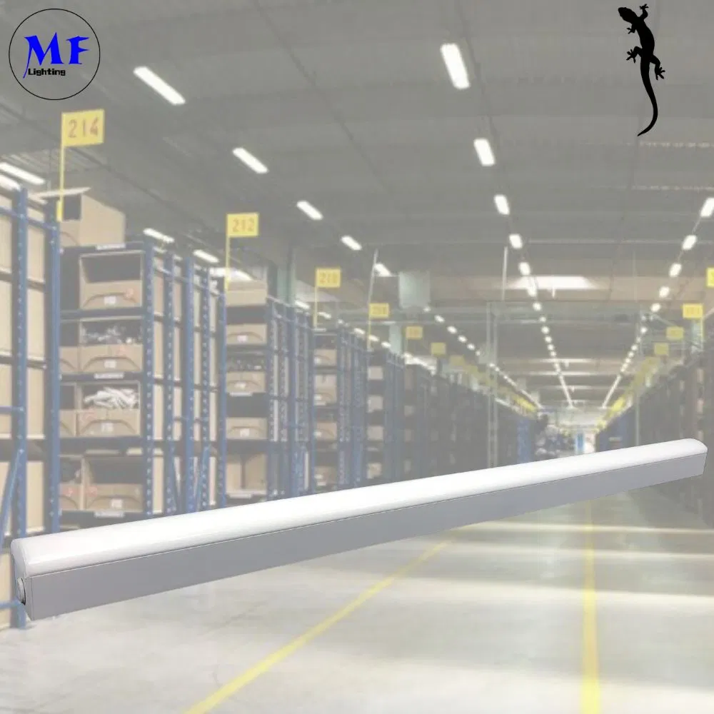 Factory Price 4FT 40W IP54 Commercial Indoor Home Office Classroom School Corridor Linkable Chandelier Ceiling Suspended Linear Pendant Tube Batten Light