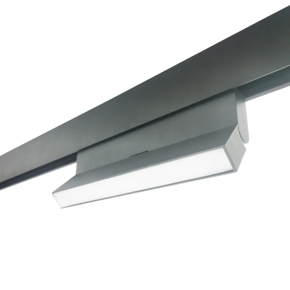 DC48V Magnetic Track Lights System Industrial Aluminum Linear Light Ceiling Recessed Suspended Creative 0.5m 1m LED Magnetic Lights Tracking Rail Lighting