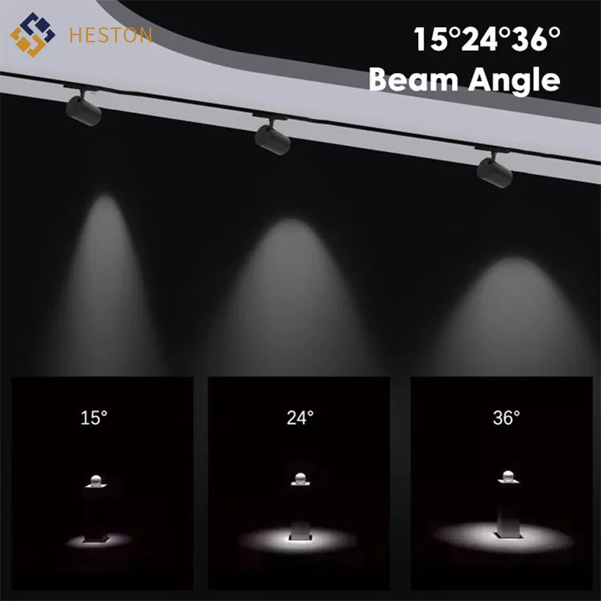 LED Modern Surface-Mounted Anti-Glare Ultra-Thin COB Spotlights High CRI 90 for Home Office 12W 3000K Certified Aluminum Construction