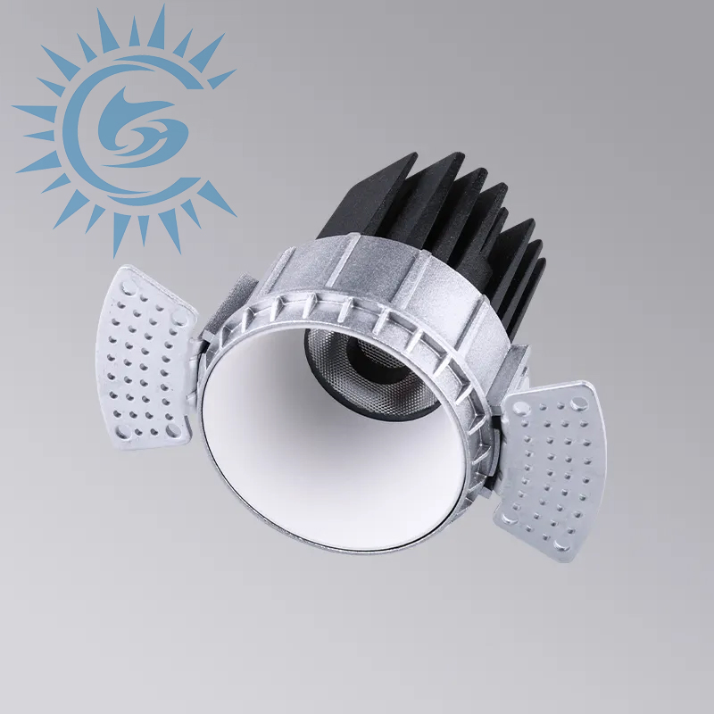 Hot Selling New Concept IP54 Waterproof Easy Installation Ceiling Recessed Aluminum 7W 10W Trimless LED COB Recessed Downlight for Interior