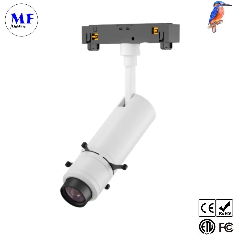 10W 28W High CRI LED Shapeable Track Spot Light with Magnetic Contour Smart CCT DIP Dimming UV Color Fliter for Cultural Heritage Sculpture Exhibition