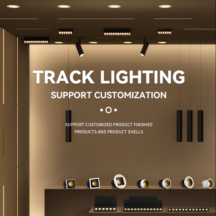 Leelen Commercial LED Linear Rail Track Light System Magnetic LED Light Flood