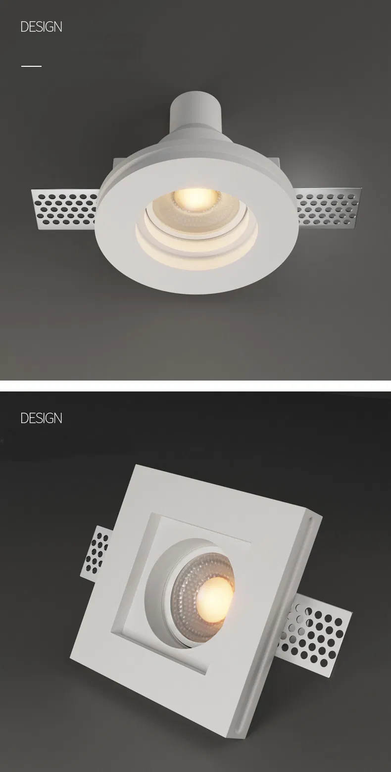 GU10 Bulbs Dimmable Trimless Color Change House Smart Recessed Down Lights for Home
