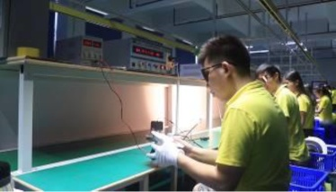 Quality control inspection of LED lighting products at Vactrim