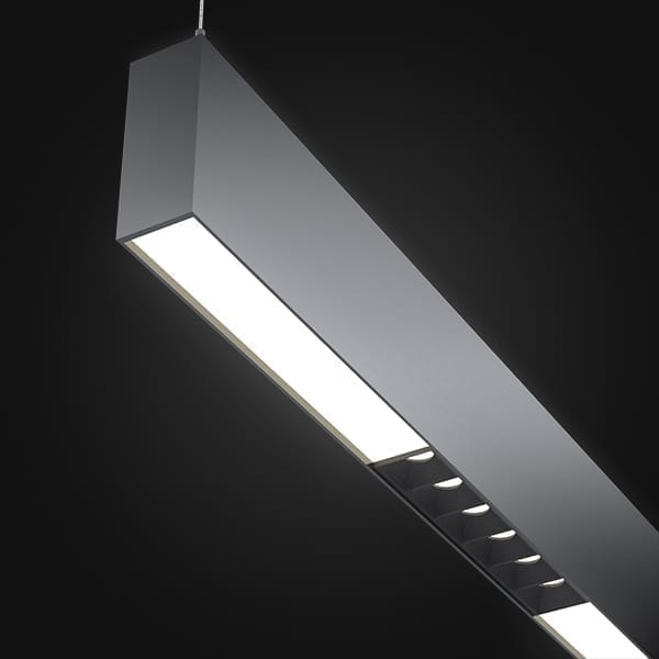 Commercial Suspension Aluminum Profile LED Office Transparency Pendant Linear Light