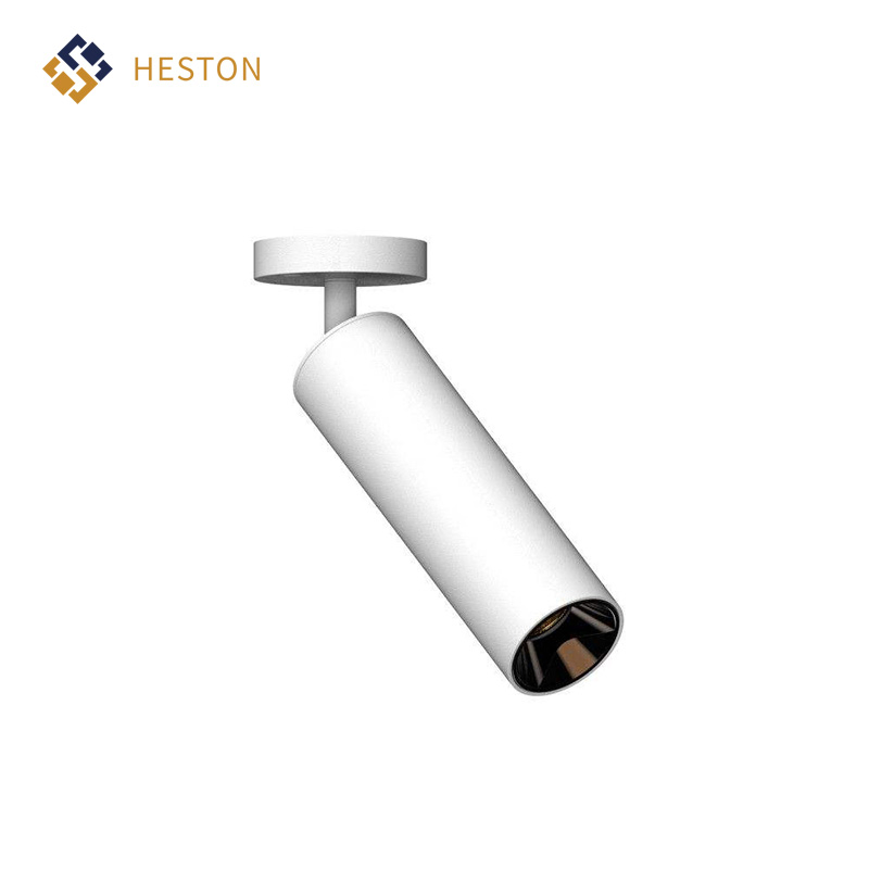 LED Modern Surface-Mounted Anti-Glare Ultra-Thin COB Spotlights High CRI 90 for Home Office 12W 3000K Certified Aluminum Construction