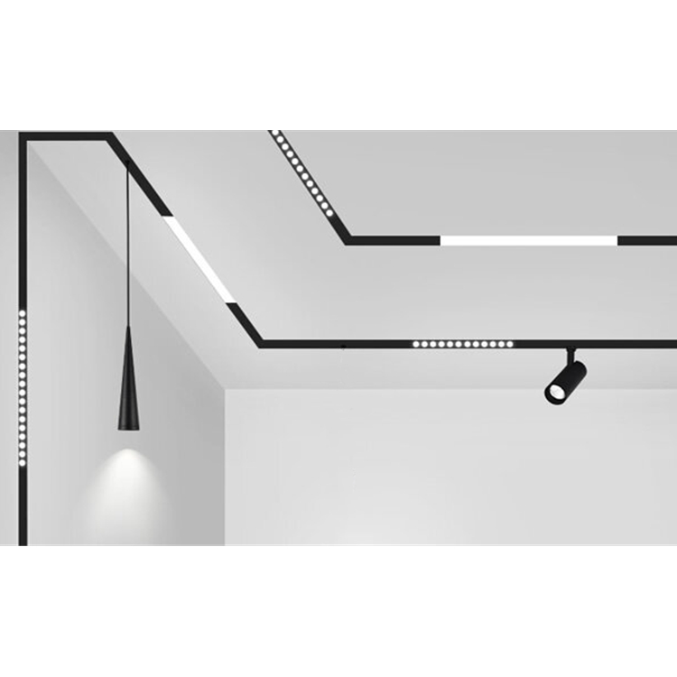 X-Track Spotlight Lighting Magnetic Track Rail Surface Mounted Pendant 4 Wires 48V LED 3500K Warm White Modern Design Lighting