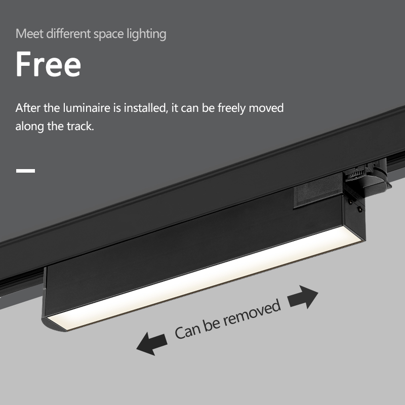 PNY Architectural Linear LED Lighting Wide Beam Flood LED Track Light SMD Linear LED Lights 24W 36W Modern Style Flood Downlight