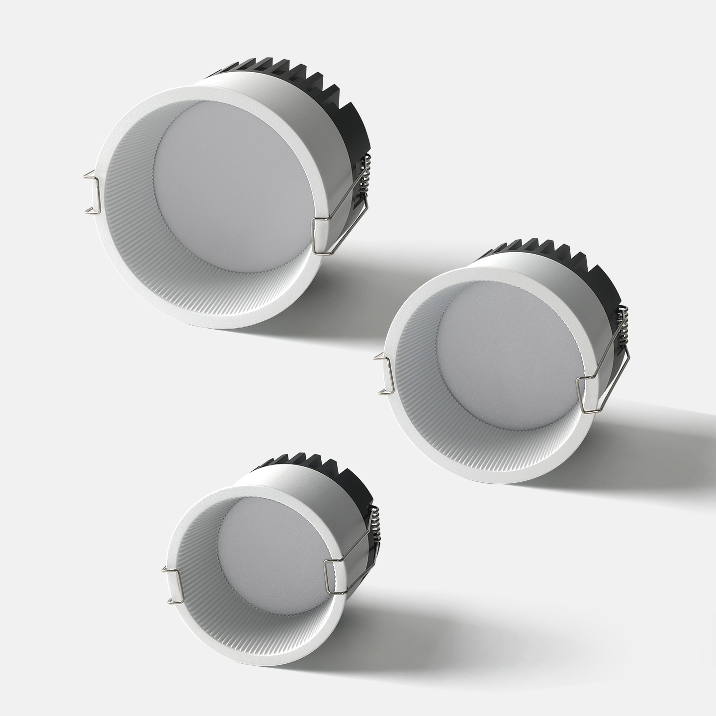 PULUOTI Modern Aluminum LED Recessed Downlight with Deep-cup Anti-glare Technology, Ideal for Home and Commercial Lighting