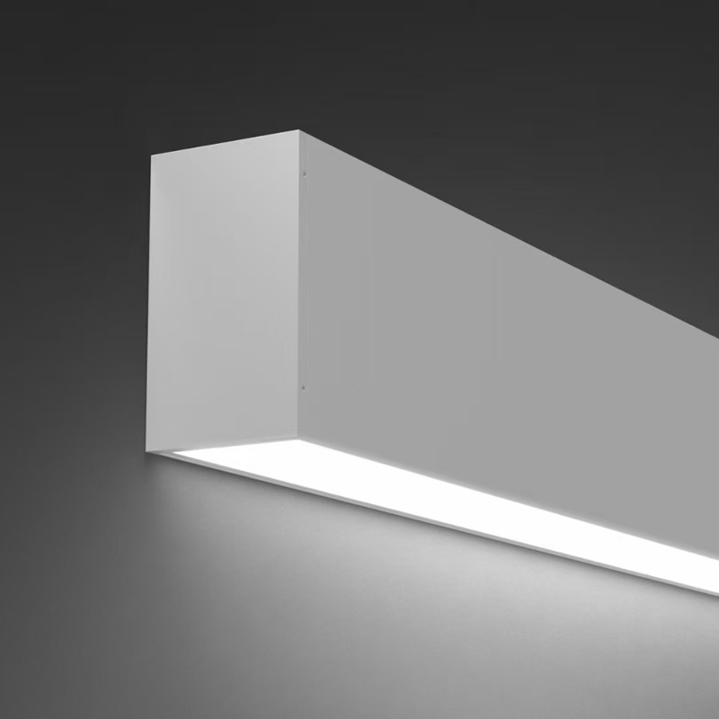 Commercial Office Surface Mounted Ceiling Pendant Linear Strip Lighting System Recessed Linkable LED Linear Light