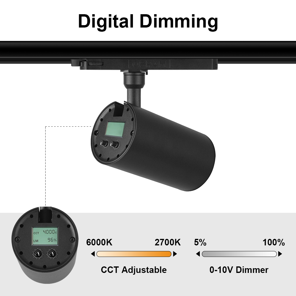 LED Track Light Base