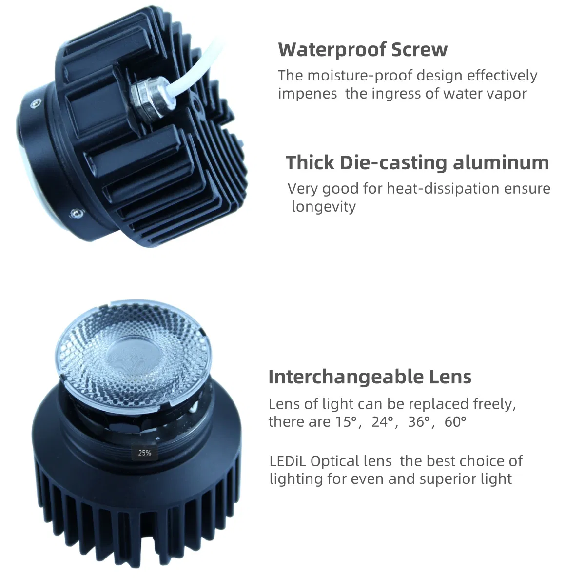 Adjustable Square Dimmable Spotlight Anti Glare Ceiling LED COB Downlight Trimless Recessed Down Light
