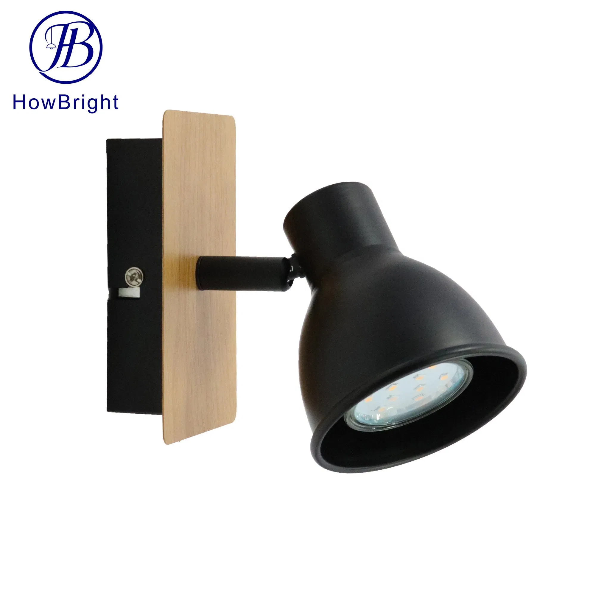 Indoor Wall Lamp Decorative Iron GU10 Ceiling Spot Light Fixture Black White Adjustable Surface Mounted Track Lighting