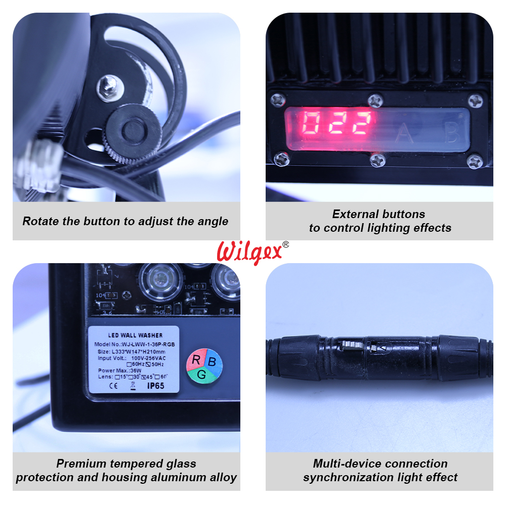 Wall Washer Outdoor Building Facade Lighting Dmx Controller RGB Led RGB Wall Washer Decorative Accents Tree Washer