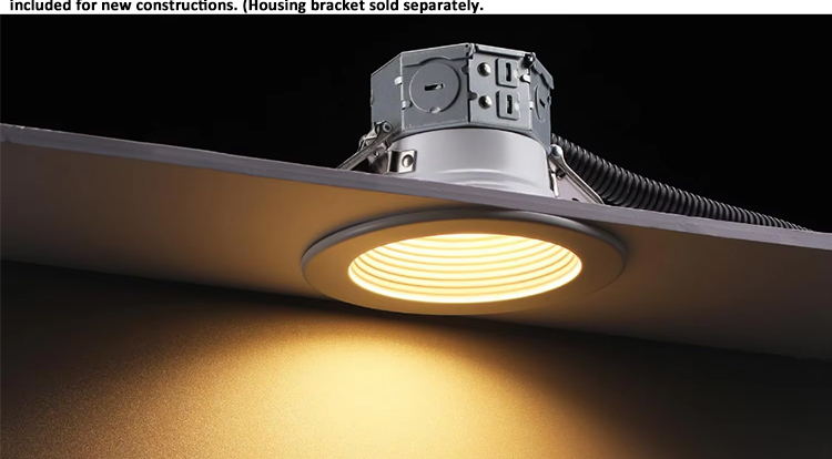 Recessed Downlight Integrated LED Light Canless Install