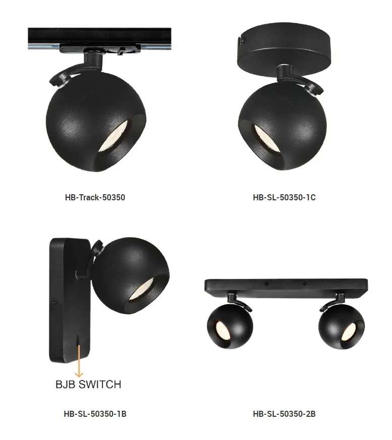 Track Wall Lamp Modern Decorative GU10 Fixture Aluminum Black White Adjustable Indoor Surface Mounted Ceiling Spot Light